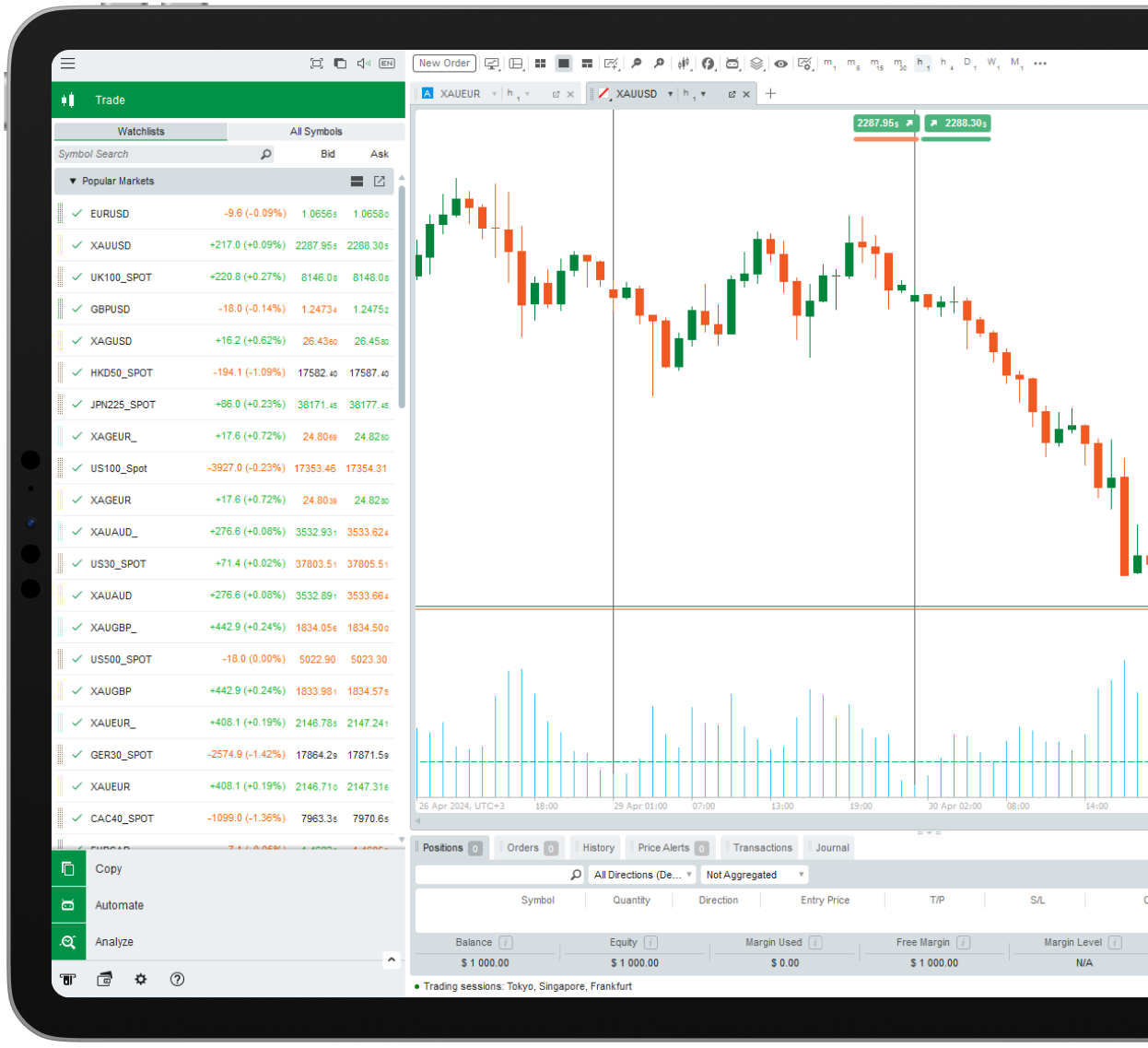 CFI Trading App